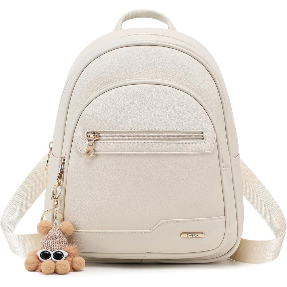 Cute Multi-Functional Mini Leather Backpack For Young Women - Lightweight & Chic